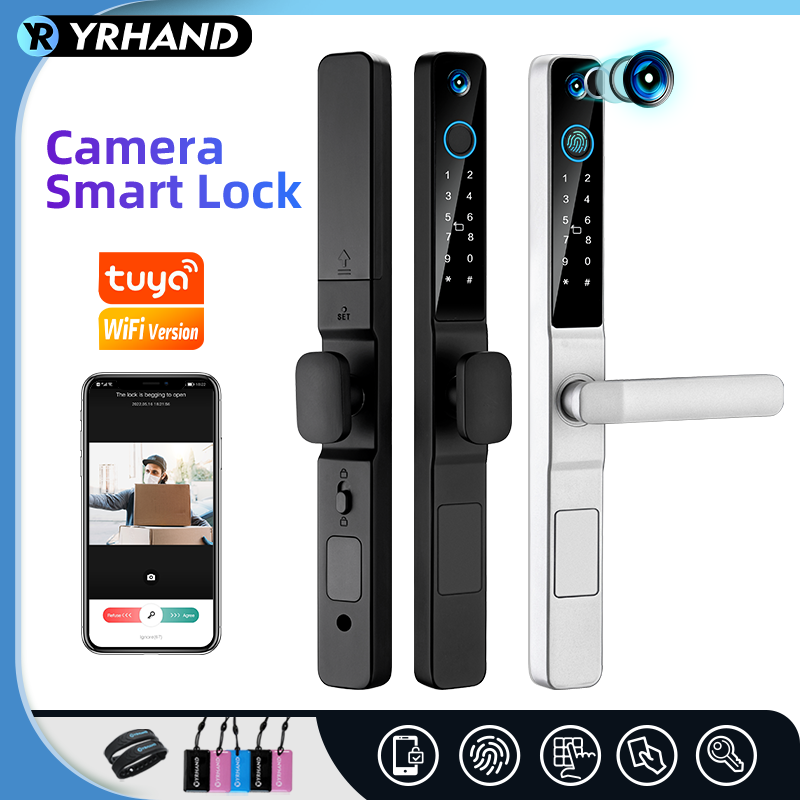 Smart Garden Door Lock - Yrhand-防水IP66スマートロック,アルミニウム引き戸,デジタルパスワード,wifi