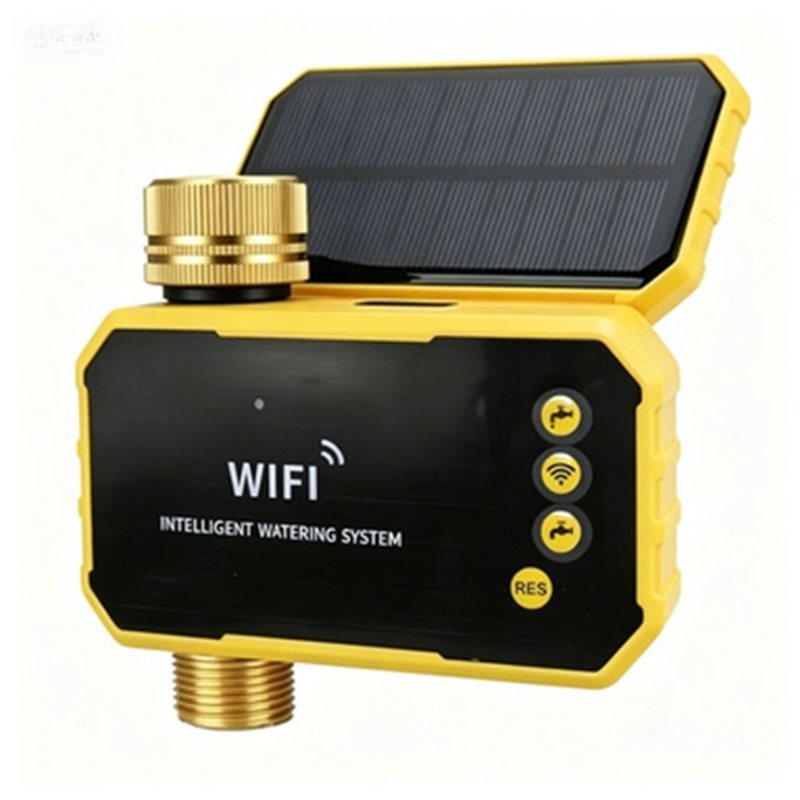 Smart Garden Tap - AA84 WIFIソーラー灌漑タイミングコントローラー スマート自動散水タイマー ソーラー屋外システム 庭用タップバルブ用