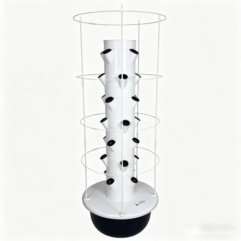 Smart Garden Trellis - 5層エアロポニック水耕栽培タワー 室内ハーブ野菜プランター スマート垂直庭園 トレリス付き 土を使わない栽培
