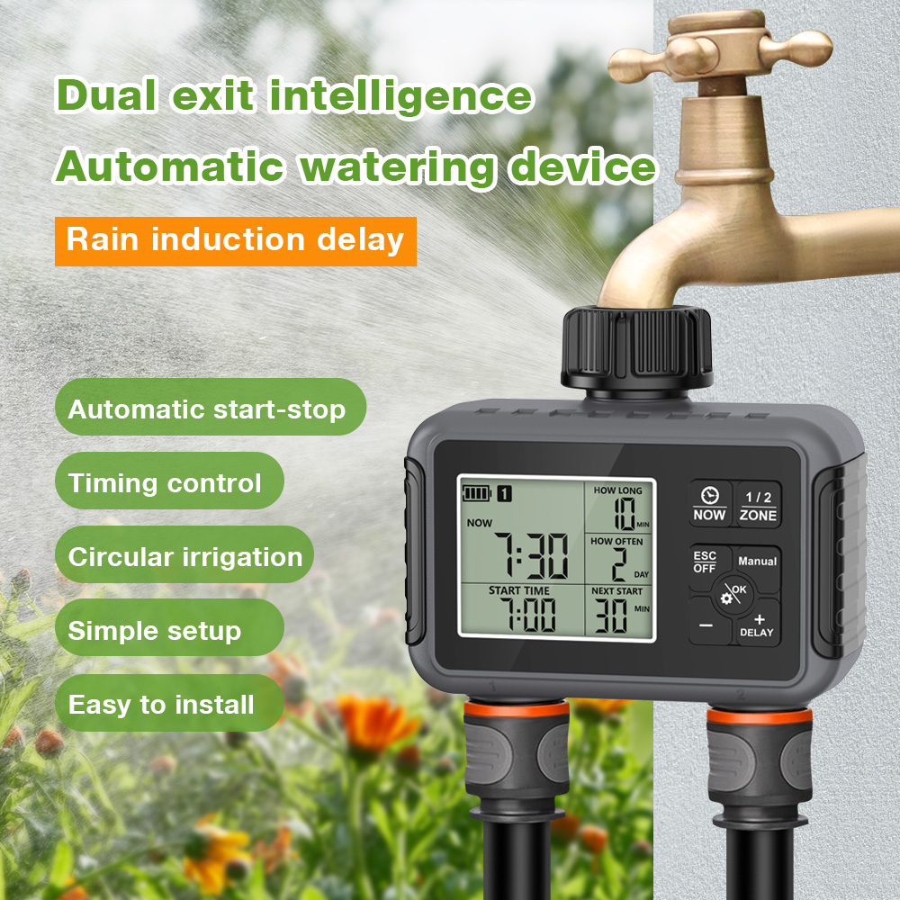 Smart Garden Refill - 1/2/3口自動散水タイマー スマート灌漑システム 散水蛇口 ホースプログラマー ガーデン/屋外用タイマー