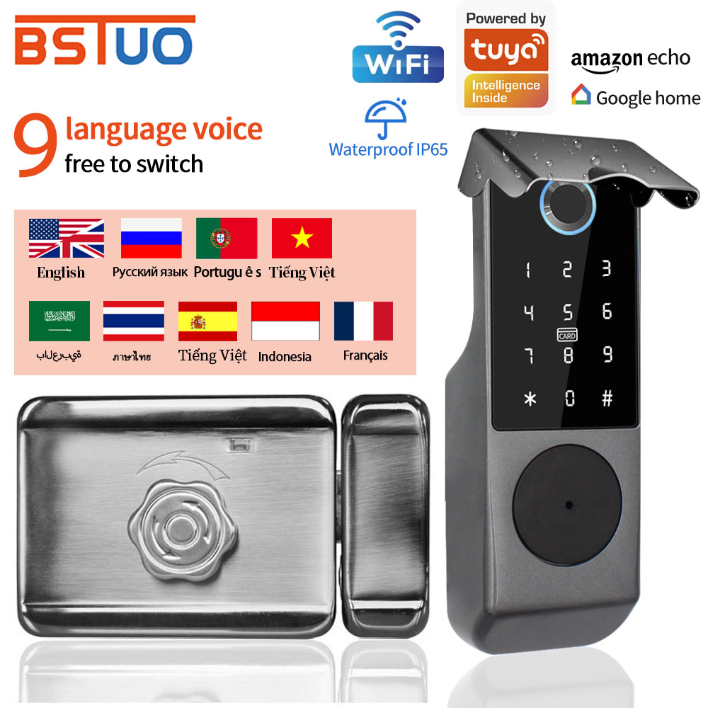Smart Garden Door Lock - TUYA WIFI スマートドアロック指紋ロック IC カード NFC