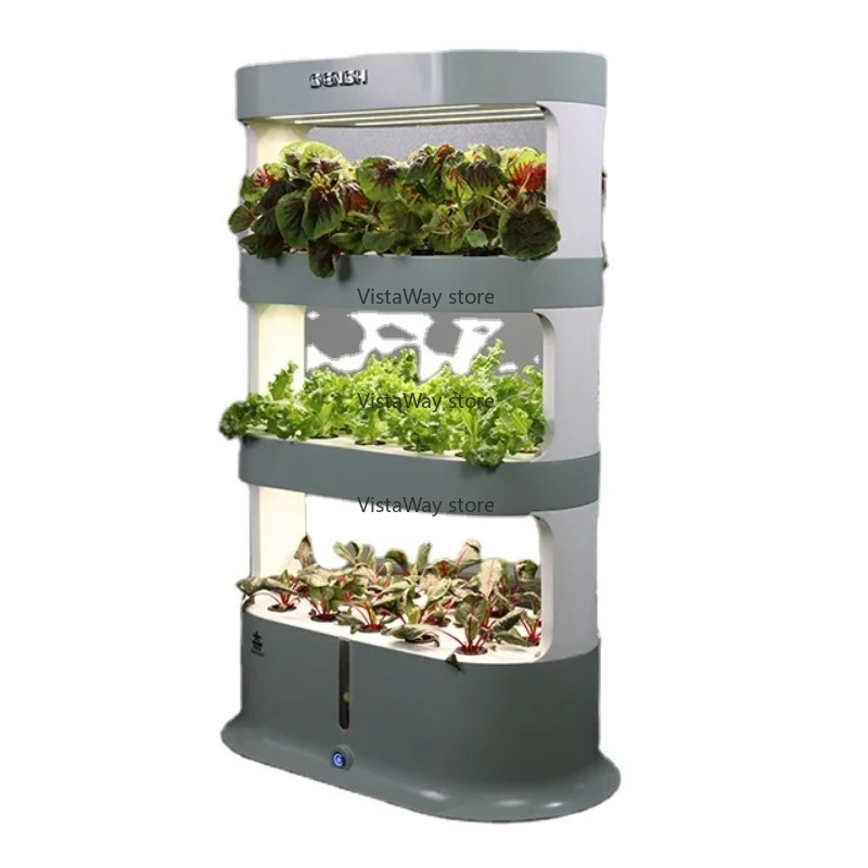 Smart Garden Box - 3段式家庭用マイクロファームスマートガーデンプランターボックススタンド屋内ハーブ植物栽培システム