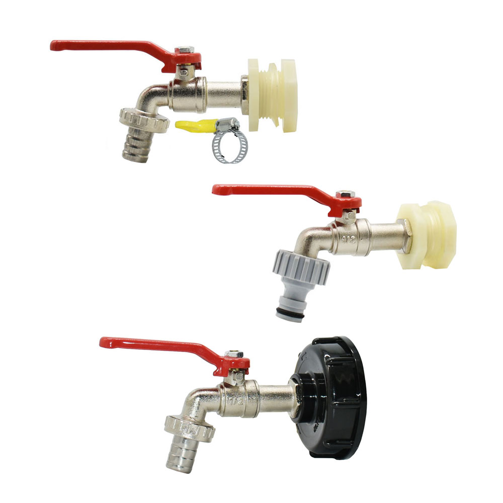 Smart Garden Tap - IBC タンクタップアダプターニップル S60X6 スレッド 15 ミリメートルガーデンホースクイックコネクト蛇口合金タンク