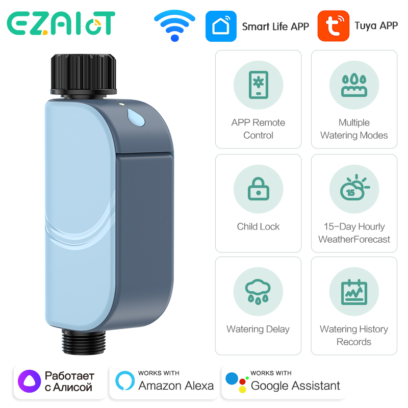 Smart Garden Refill - スマート Tuya WIFI 庭の水やりタイマー自動散水タイマーバルブ屋外灌漑散水システム Alexa Google