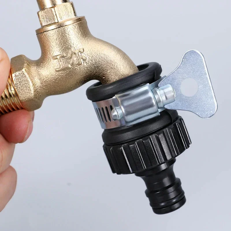 Smart Garden Tap - 1/2 個耐久性のあるユニバーサル水栓アダプタープラスチックホース継手クイックコネクト継手タップ洗車庭灌漑用