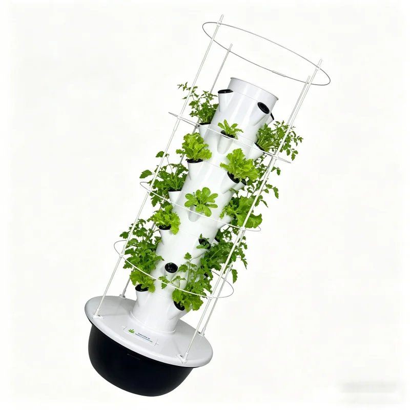 Smart Garden Trellis - スペースツリー スマート室内庭園 9層垂直水耕栽培タワー（トレリス付き）- 家庭菜園 土を使わないエアロポニック栽培