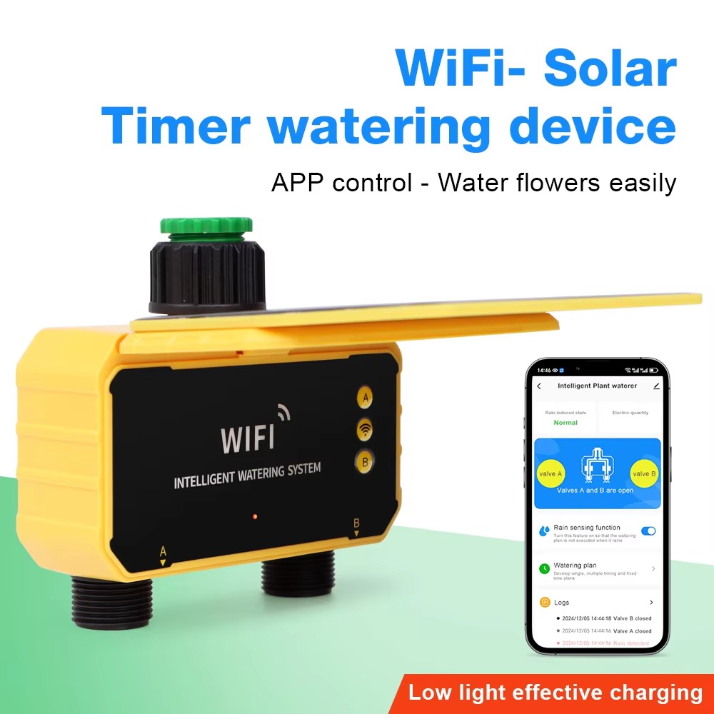 1/2出力WIFIソーラー灌漑タイマー制御装置、雨感知機能付 - Smart Garden Tap のレビューと価格