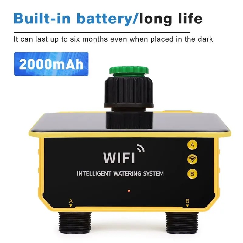 1/2出力WIFIソーラー灌漑タイマー制御装置、雨感知機能付 - Smart Garden Tap のレビューと価格