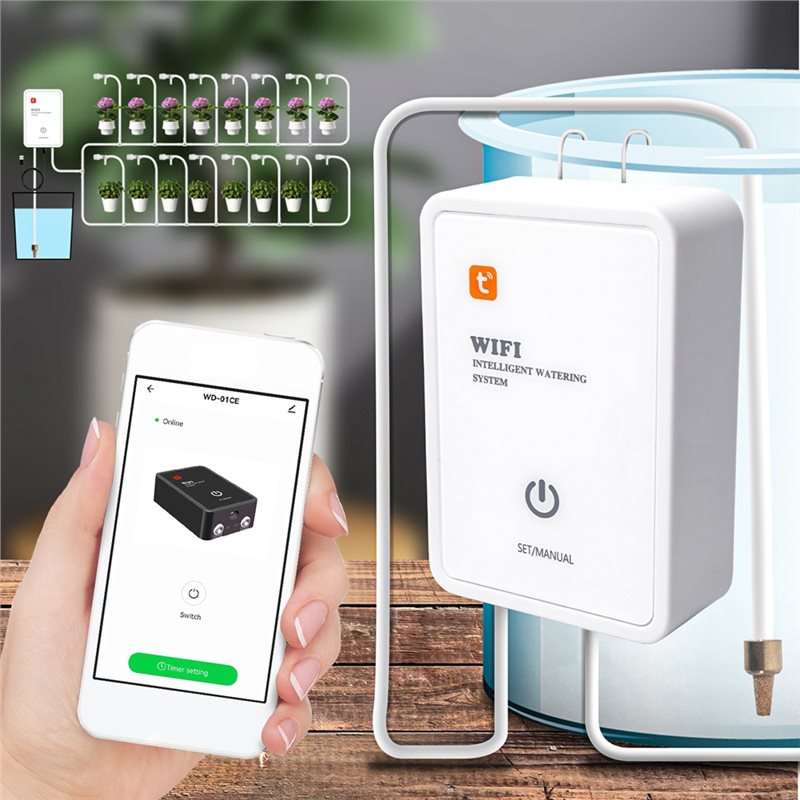 自動点滴灌漑システムキット Tuya スマートWiFiガーデ - Smart Garden Irrigation のレビューと価格