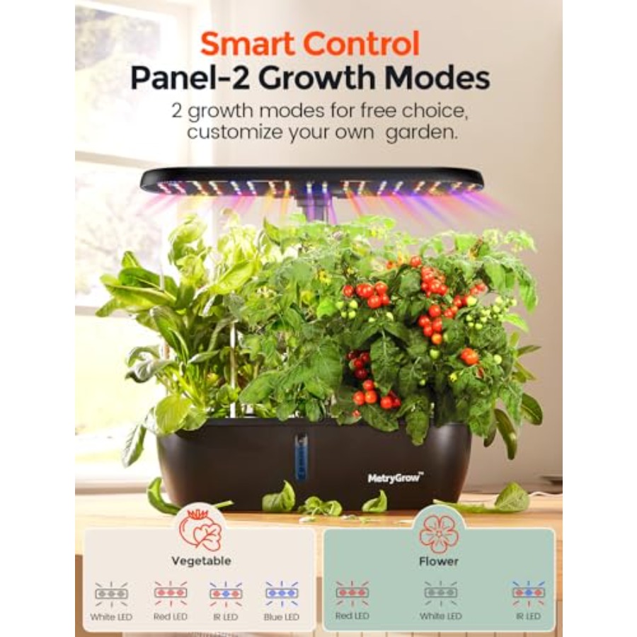 MG-15 水耕栽培システムキット スマート屋内庭園 24W - Indoor Herb Garden Kit のレビューと価格