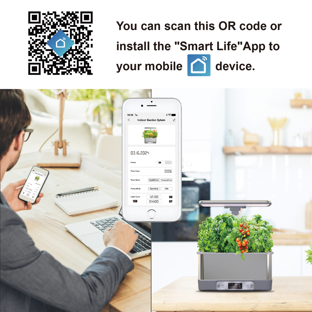 Tuya WiFi対応 室内水耕栽培システム LED育成ライ - Smart Garden Box のレビューと価格