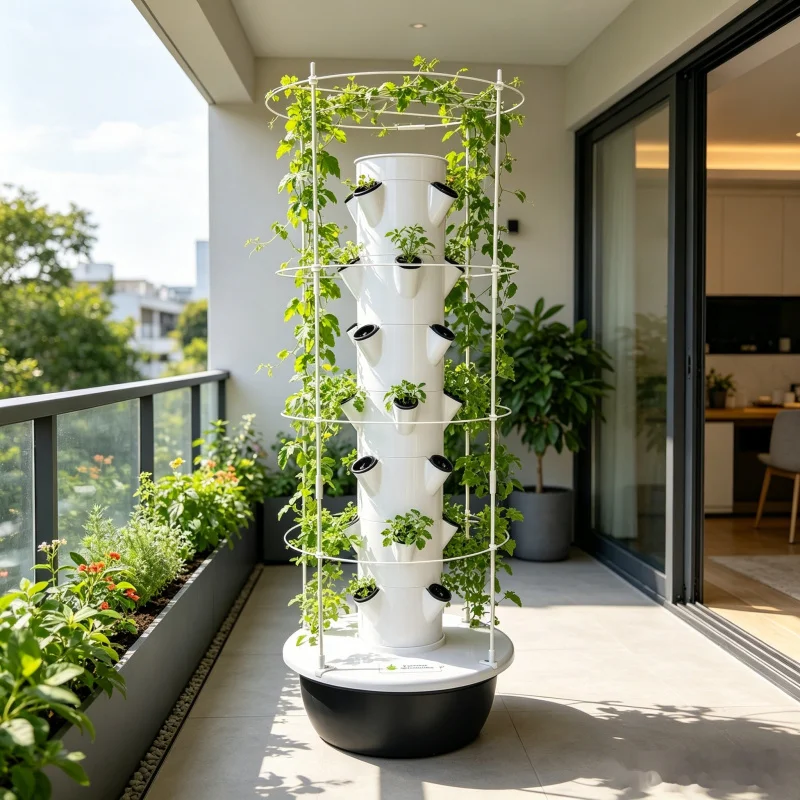 7層式垂直水耕栽培ガーデン、クライミングトレリス付きスマート - Smart Garden Trellis のレビューと価格
