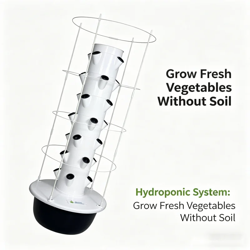5層エアロポニック水耕栽培タワー 室内ハーブ野菜プランター  - Smart Garden Trellis のレビューと価格