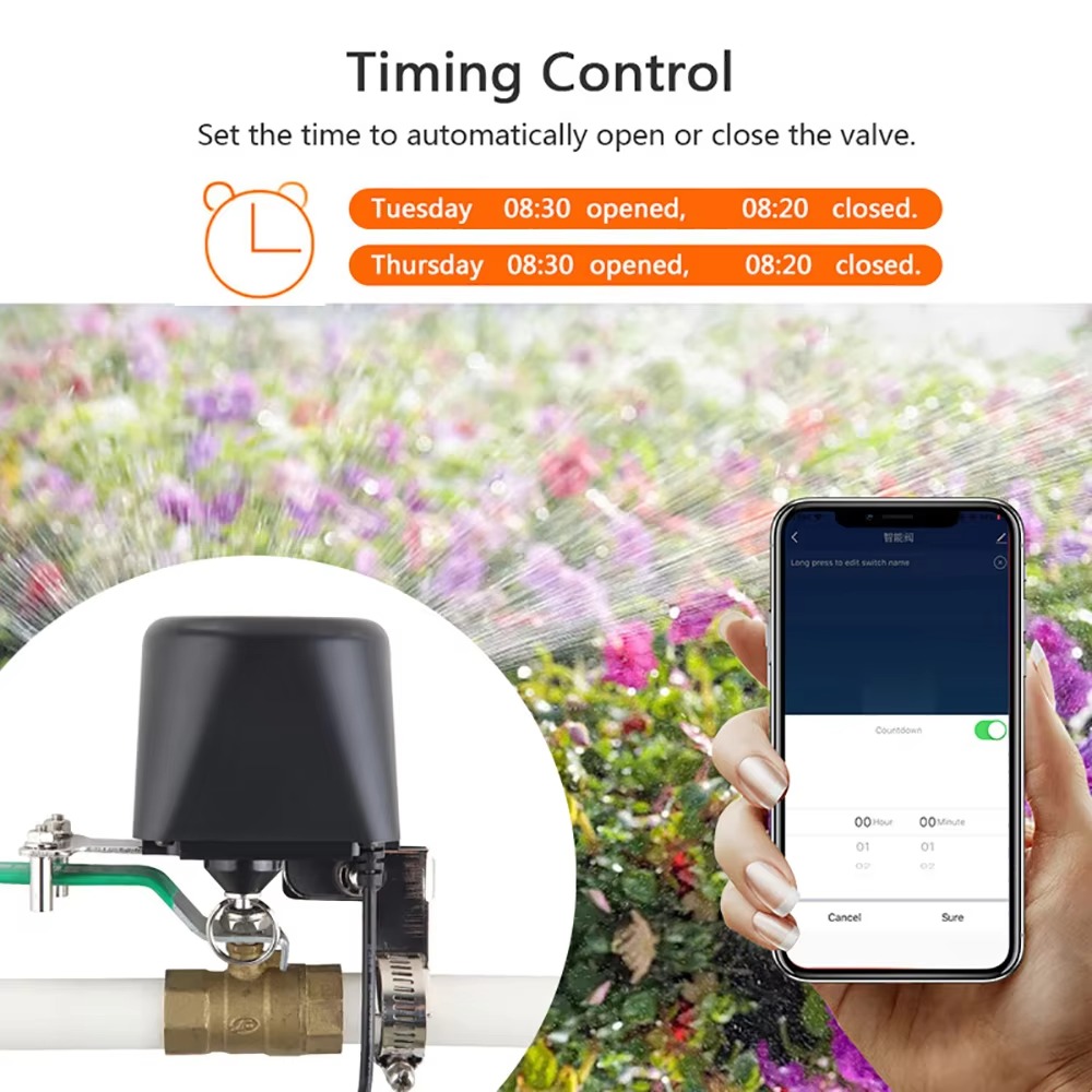 Tuya Zigbee または Wifi ウォーターバルブ  - Smart Garden Tap のレビューと価格