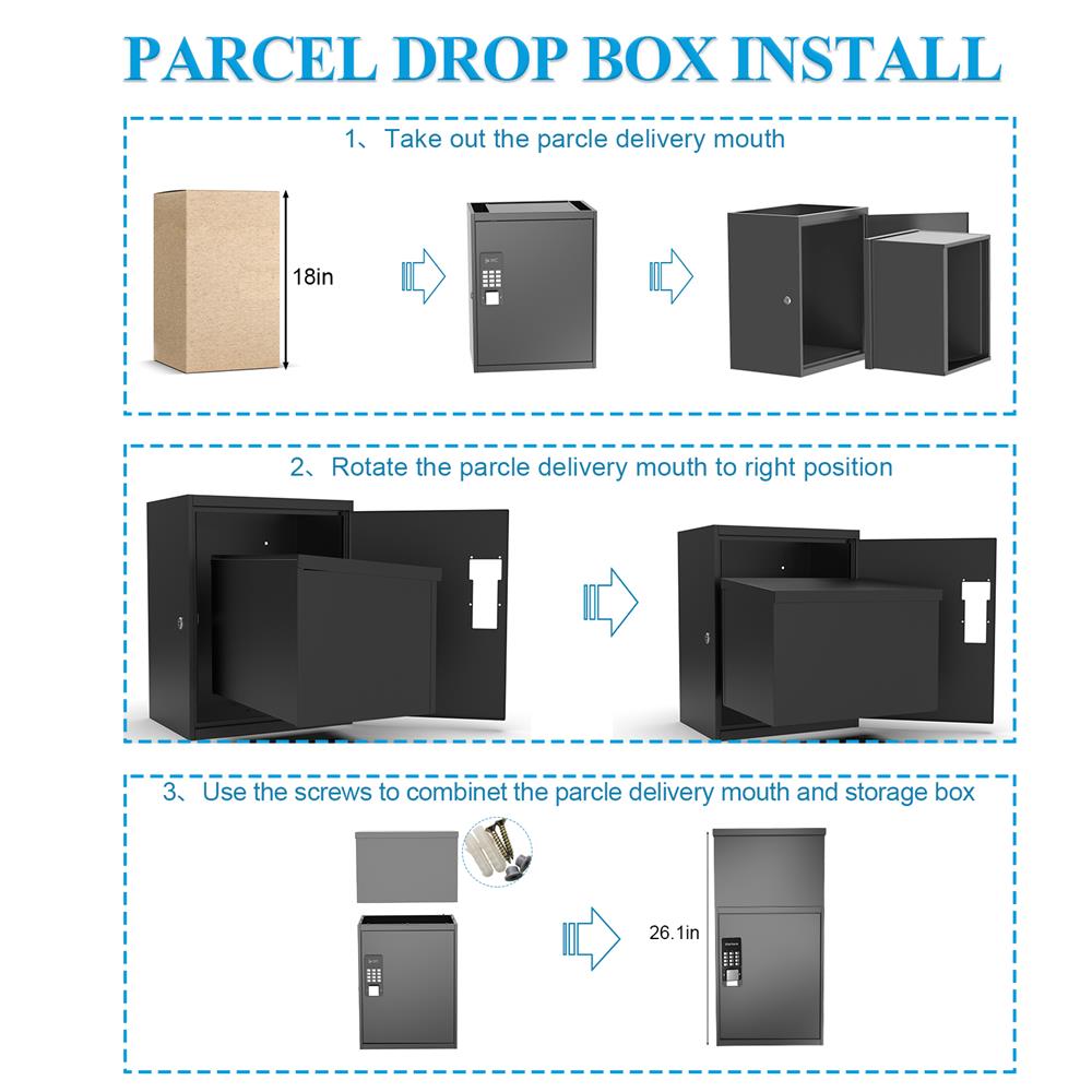 ホームレターデリバリーボックスロックラベルキーレスアンロック - Smart Garden Box のレビューと価格
