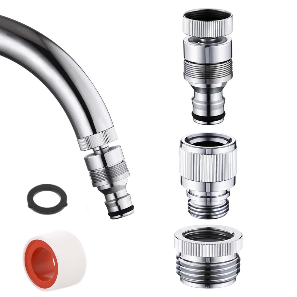 4 ピース/セット蛇口アダプターセットガーデンホースとシャワ - Smart Garden Tap のレビューと価格