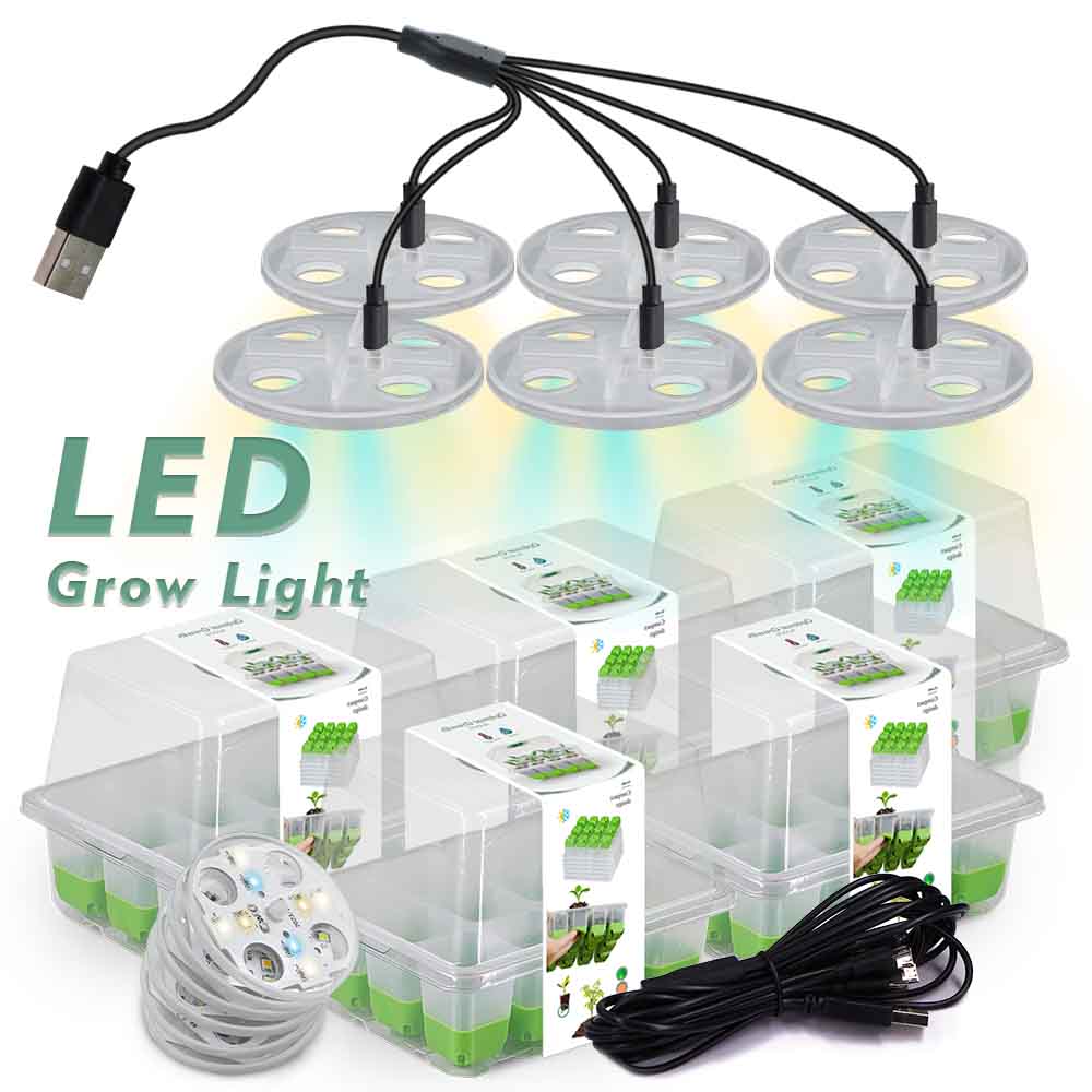 LED 成長ライト苗スタータートレイキット透明カバー付き屋内 - Smart Garden Indoor のレビューと価格