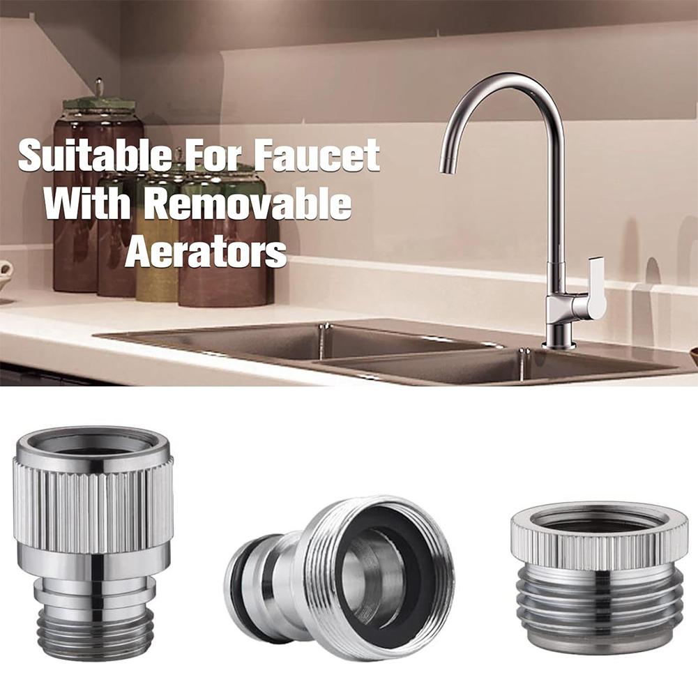蛇口アダプターセット ガーデンホースとシャワー接続用 クイッ - Smart Garden Tap のレビューと価格