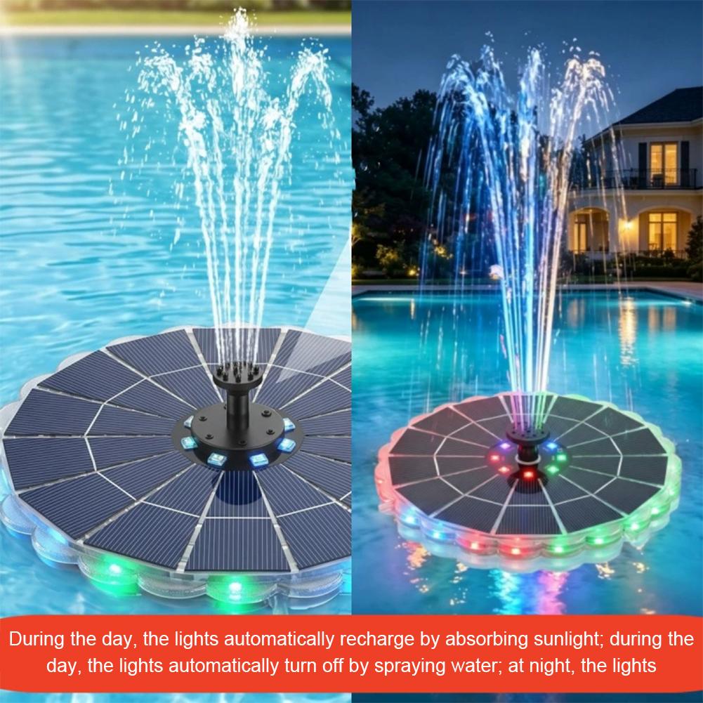 3.5W屋外ソーラー噴水ポンプキット、7つのノズル、7色ライ - Smart Garden Indoor のレビューと価格