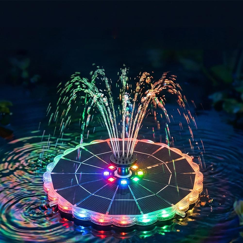 3.5W屋外ソーラー噴水ポンプキット、7つのノズル、7色ライ - Smart Garden Indoor のレビューと価格