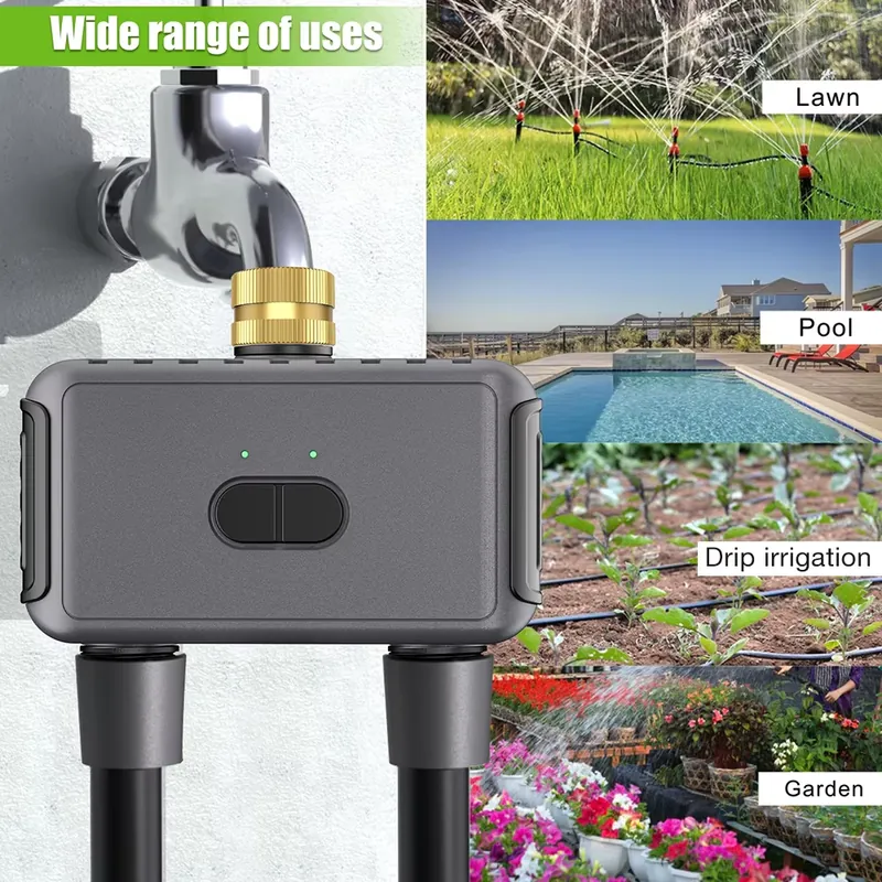 WAP01 WiFiアプリ制御 デュアルホース水タイマー ス - Smart Garden Irrigation のレビューと価格