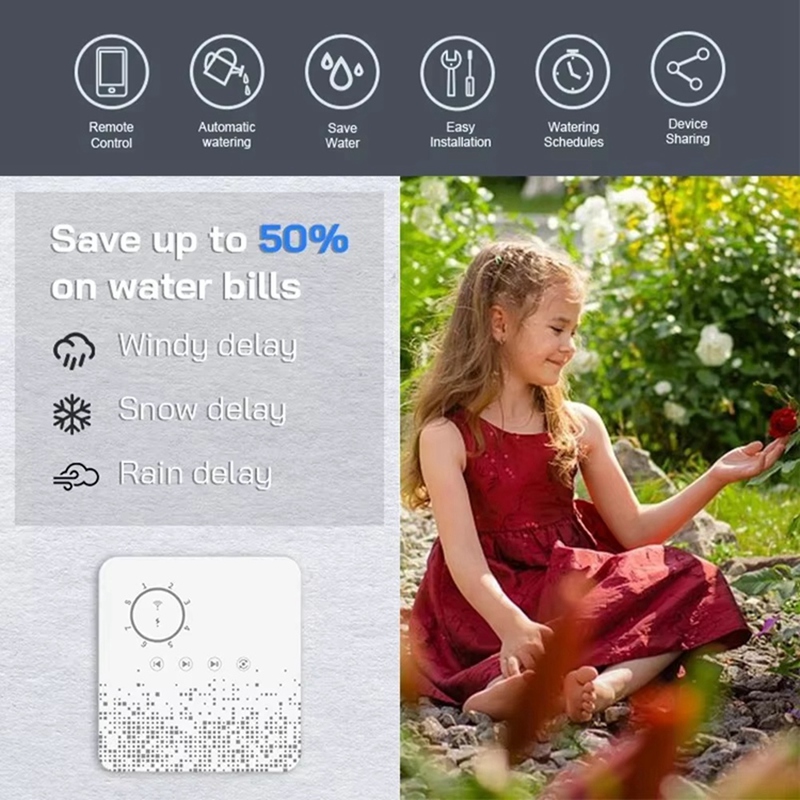 Tuya WiFi スマートスプリンクラーコントローラー 8 - Smart Garden Irrigation のレビューと価格