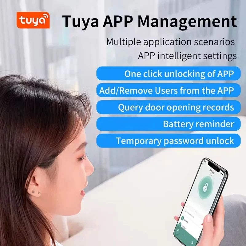 Tuya アプリ Bluetooth スマート指紋ドアロック - Smart Garden Door Lock のレビューと価格