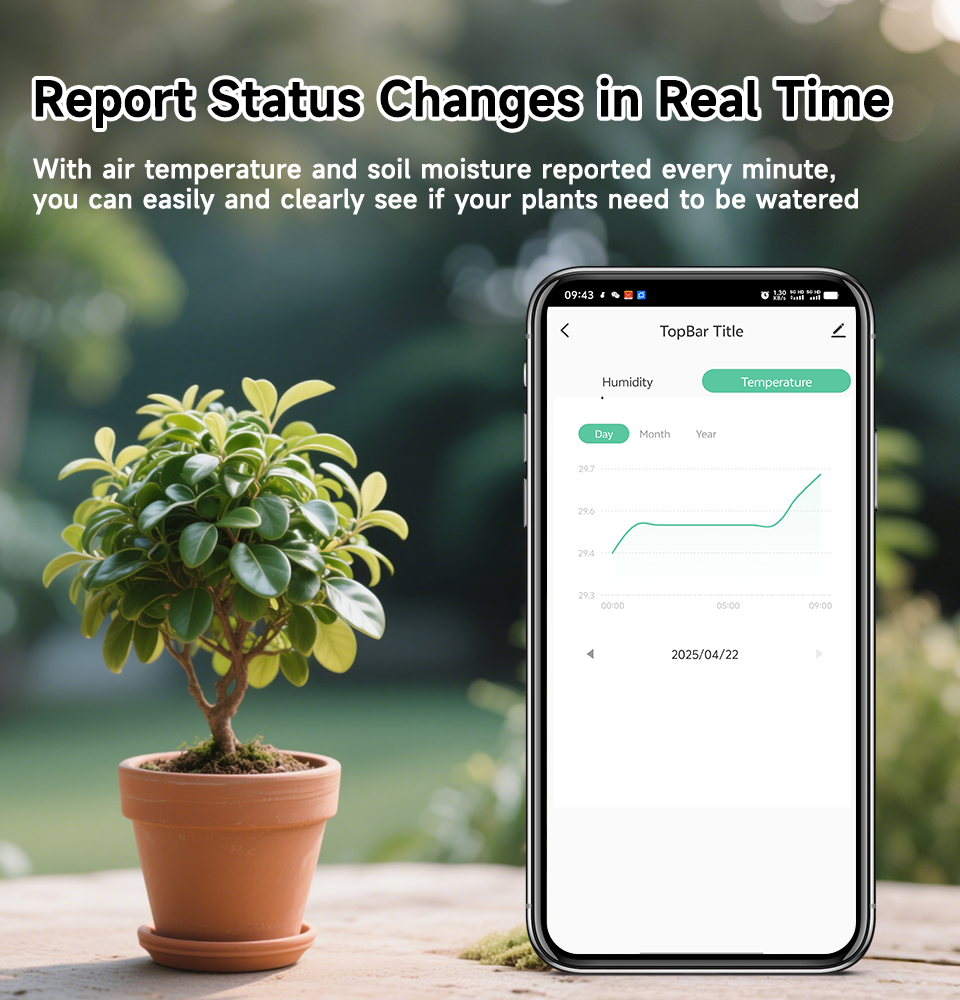 Tuya スマートWiFi土壌テスター 温度湿度センサー ガ - Smart Garden Irrigation のレビューと価格