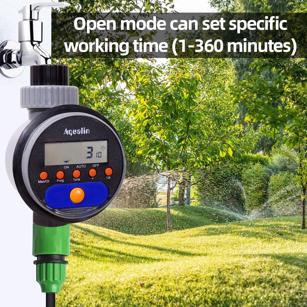 自動液晶ディスプレイ散水タイマー電子家庭用庭ボールバルブ8プ - Smart Garden Tap のレビューと価格