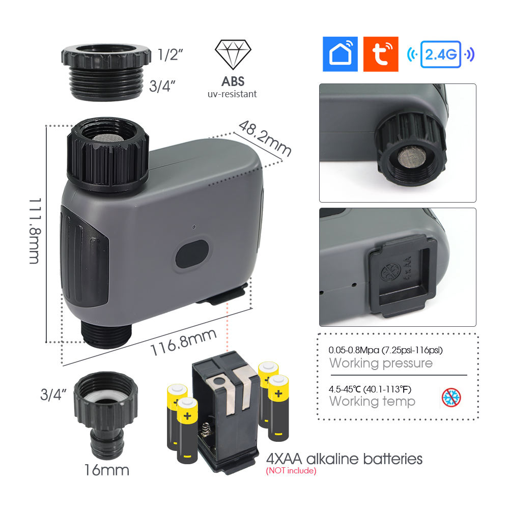 Tuya スマート Wifi 灌漑タイマー スプレーヤー散水 - Smart Garden Refill のレビューと価格
