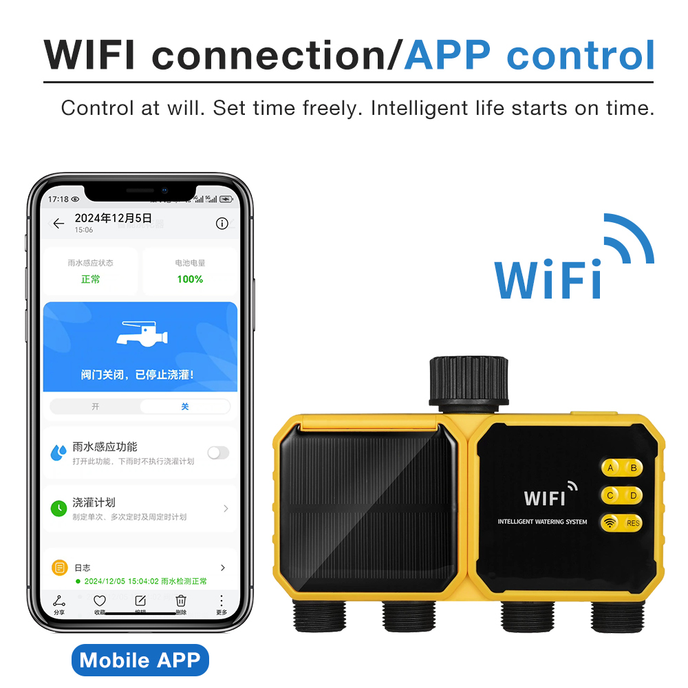 WiFiソーラー灌漑タイマー 1/2/4口 スマート灌漑シス - Smart Garden Refill のレビューと価格