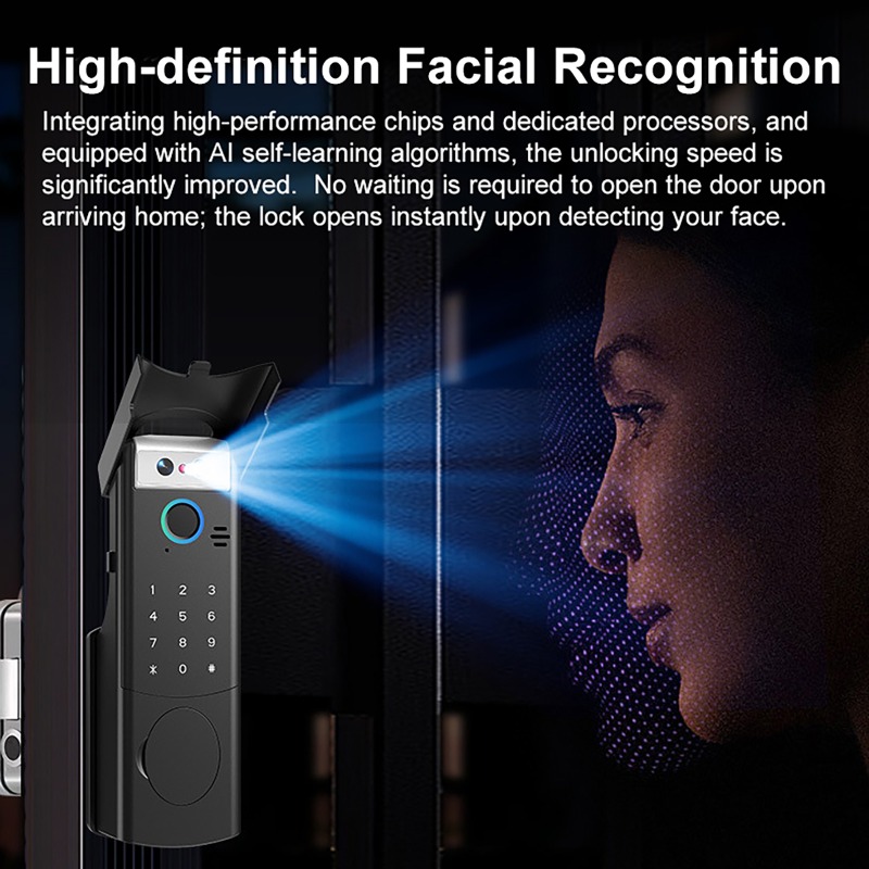Tuya Wifi 指紋ロック 防水インターホン 顔認証コー - Smart Garden Door Lock のレビューと価格