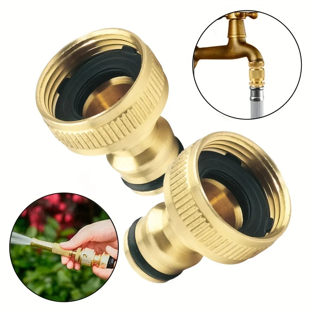 真鍮蛇口タップコネクタミキサーホースアダプタクイックコネクタ - Smart Garden Tap のレビューと価格