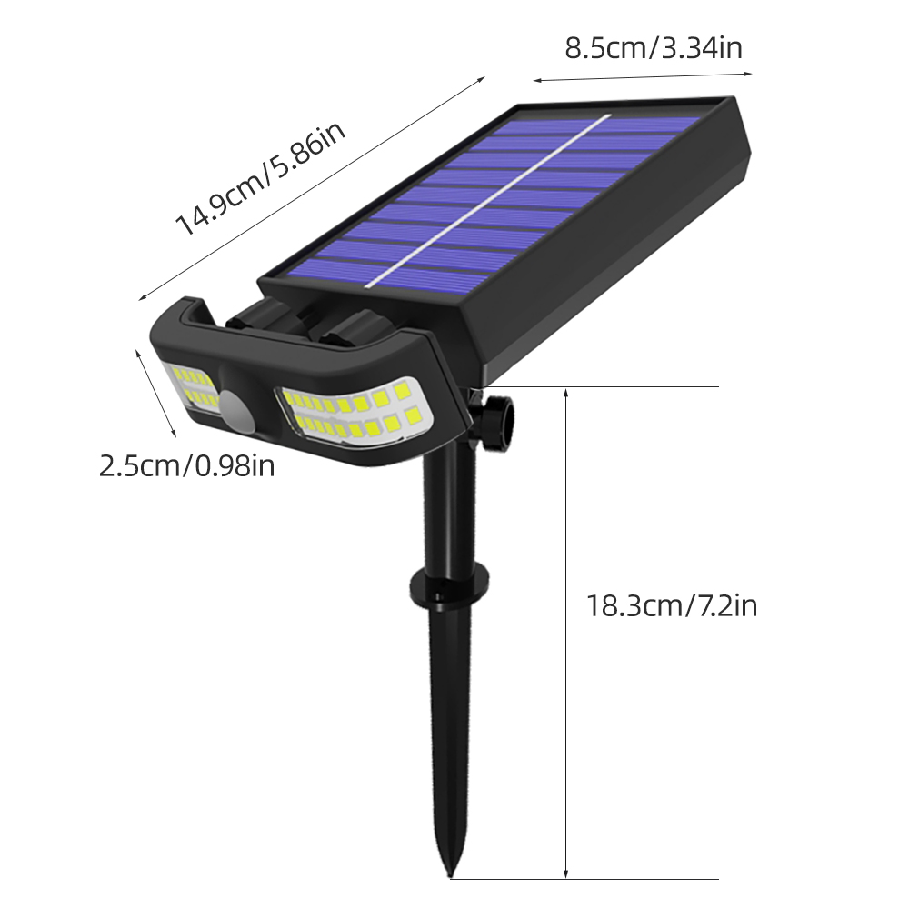 LEDソーラーガーデンライトスマート屋外ランプIP55防水モ - Smart Garden Fence & Balcony Hanging Planter のレビューと価格