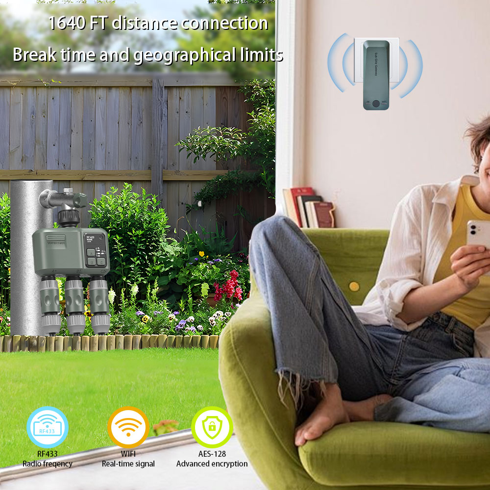 Tuya Wifi+RF433 3口給水タイマー ガーデン用 - Smart Garden Irrigation のレビューと価格