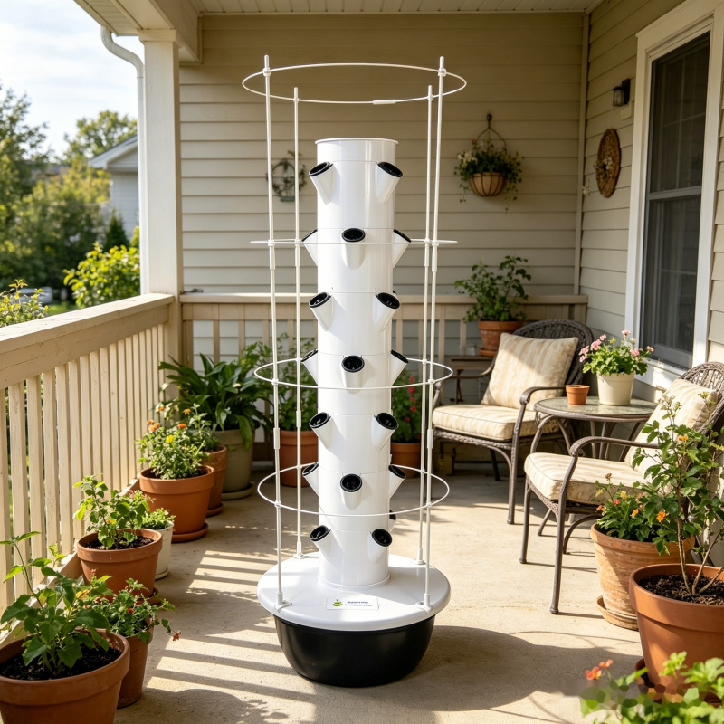 7層式垂直水耕栽培タワー、トレリス付きスマート室内野菜プラン - Smart Garden Trellis のレビューと価格