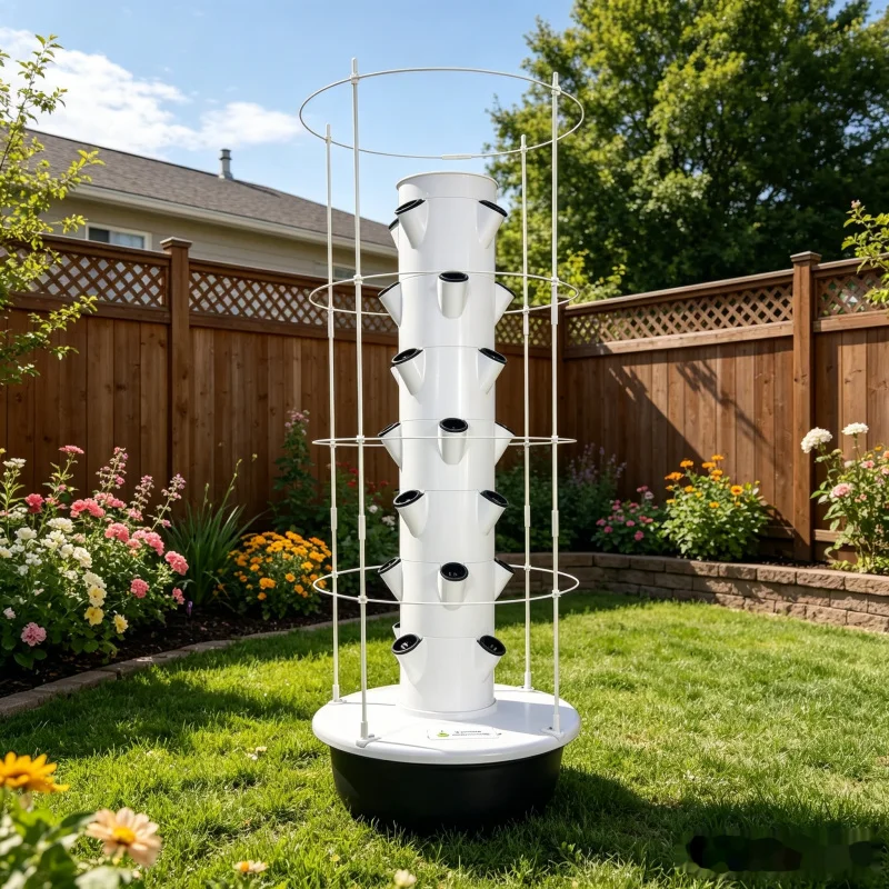 7層式垂直水耕栽培タワー、トレリス付きスマート室内野菜プラン - Smart Garden Trellis のレビューと価格