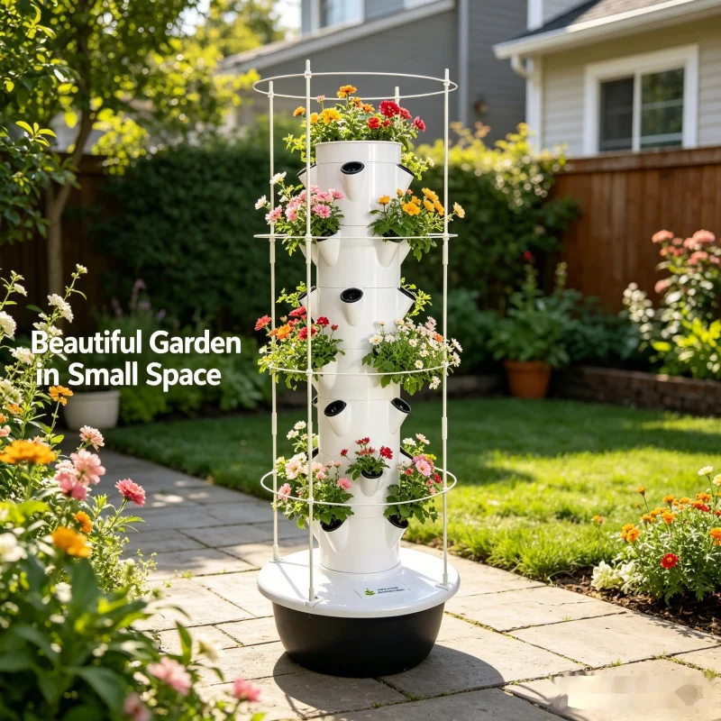 スペースト社製5層垂直水耕栽培システム、トレリス付き屋内スマ - Smart Garden Trellis のレビューと価格
