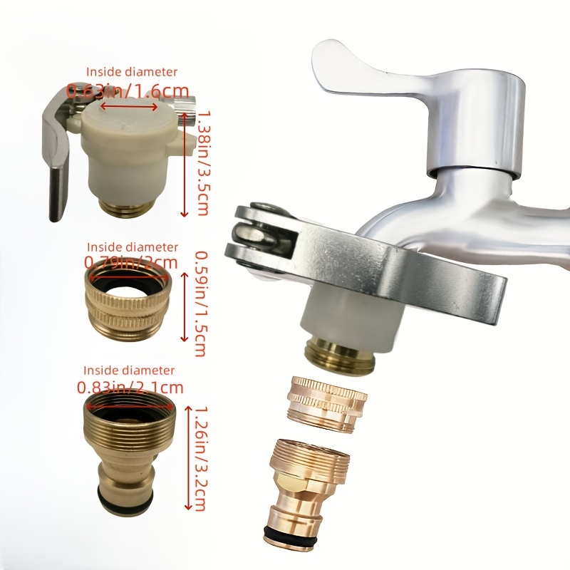 ユニバーサルガーデンホースタップアダプター頑丈な蛇口コネクタ - Smart Garden Tap のレビューと価格