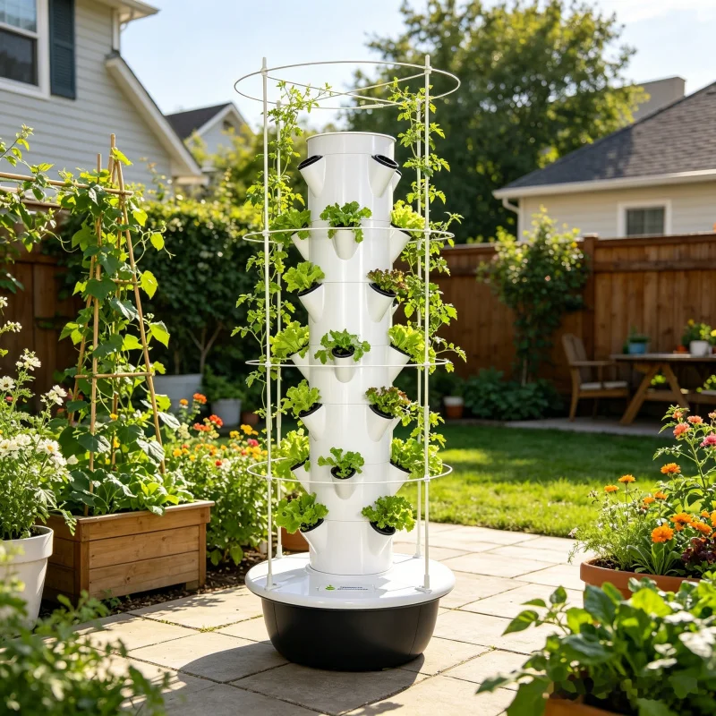 スペースツリー スマート室内庭園 9層垂直水耕栽培タワー（ト - Smart Garden Trellis のレビューと価格